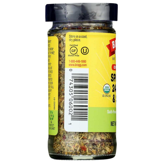 BRAGG Organic Sprinkle -24 Herbs & Spices Seasoning for Flavor|Organic 1.5oz