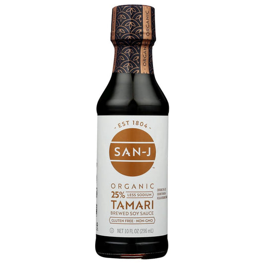 SAN-J: Organic Reduced Sodium Gluten Free Tamari Soy Sauce, 10 Oz
