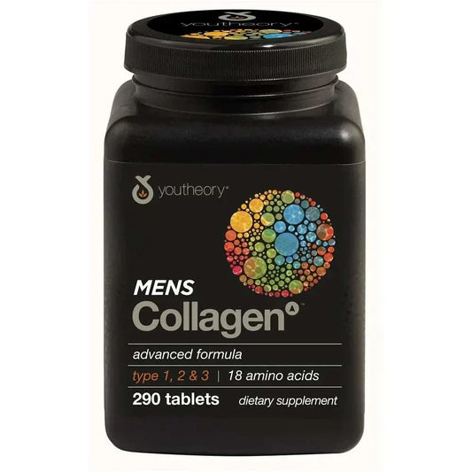 YOUTHEORY: Mens Collagen Advanced Formula, 290 tb