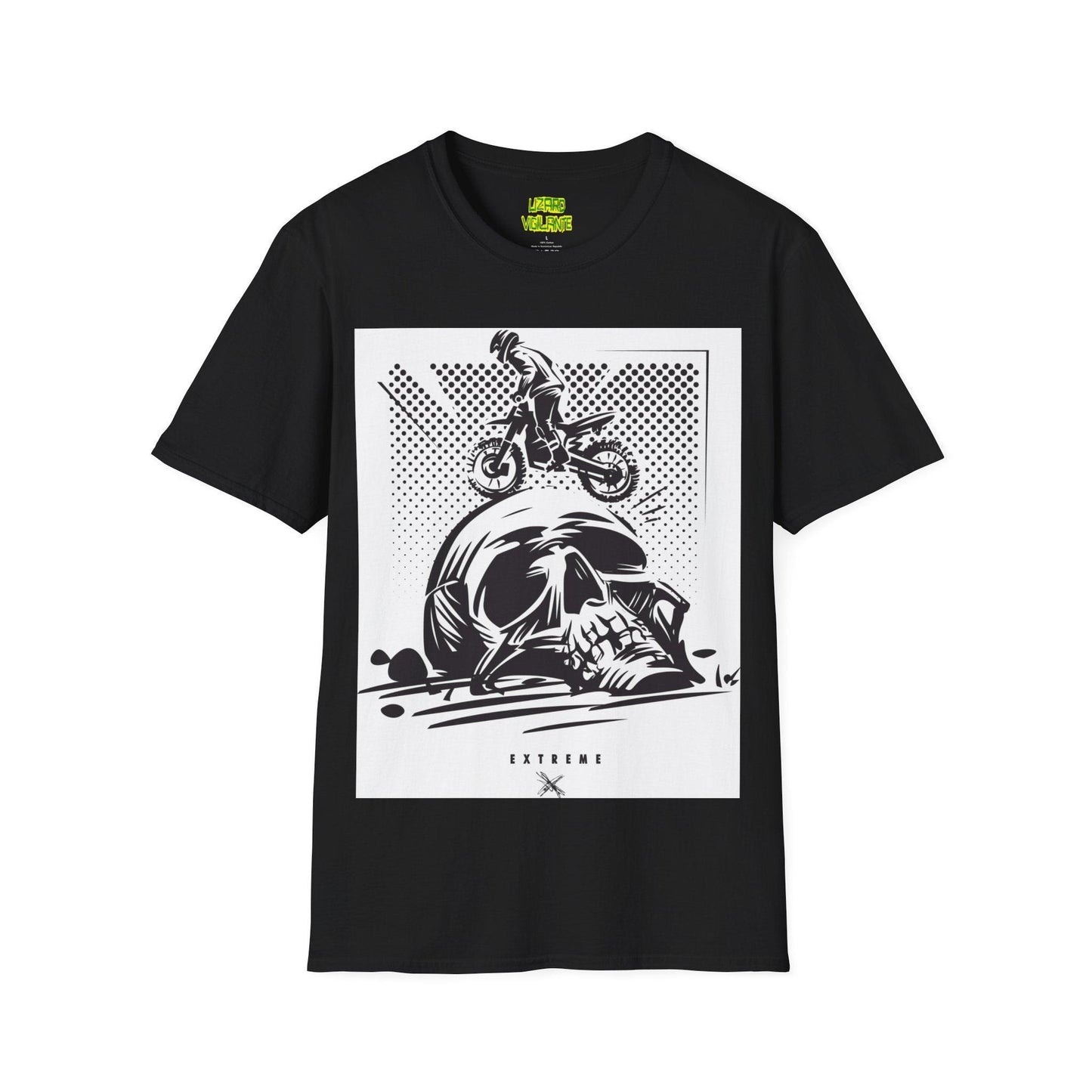 Off Road Motorcycle Skull Unisex Softstyle T-Shirt