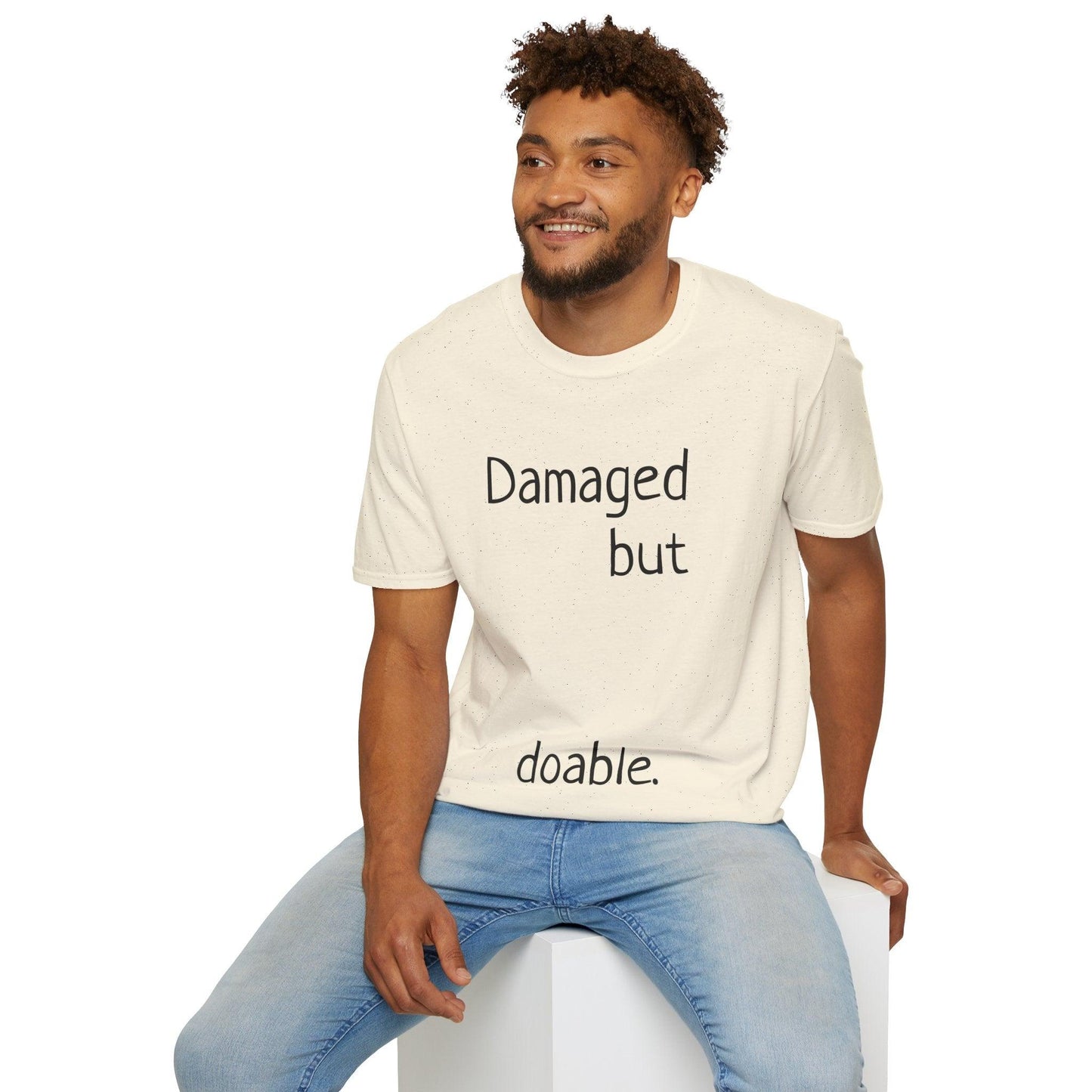 Damaged but doable. Unisex Softstyle T-Shirt