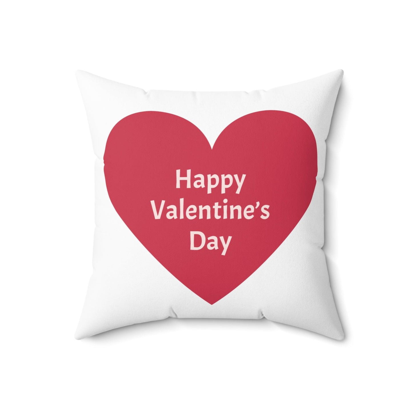 Happy Valentine’s  Day Spun Polyester Square Pillow
