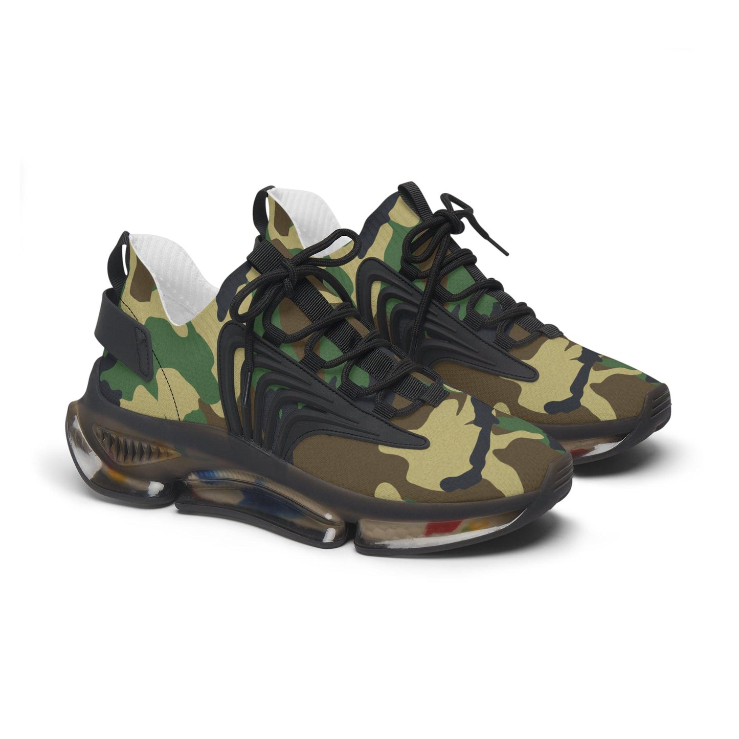 Green Camouflage Women's Mesh Sneakers