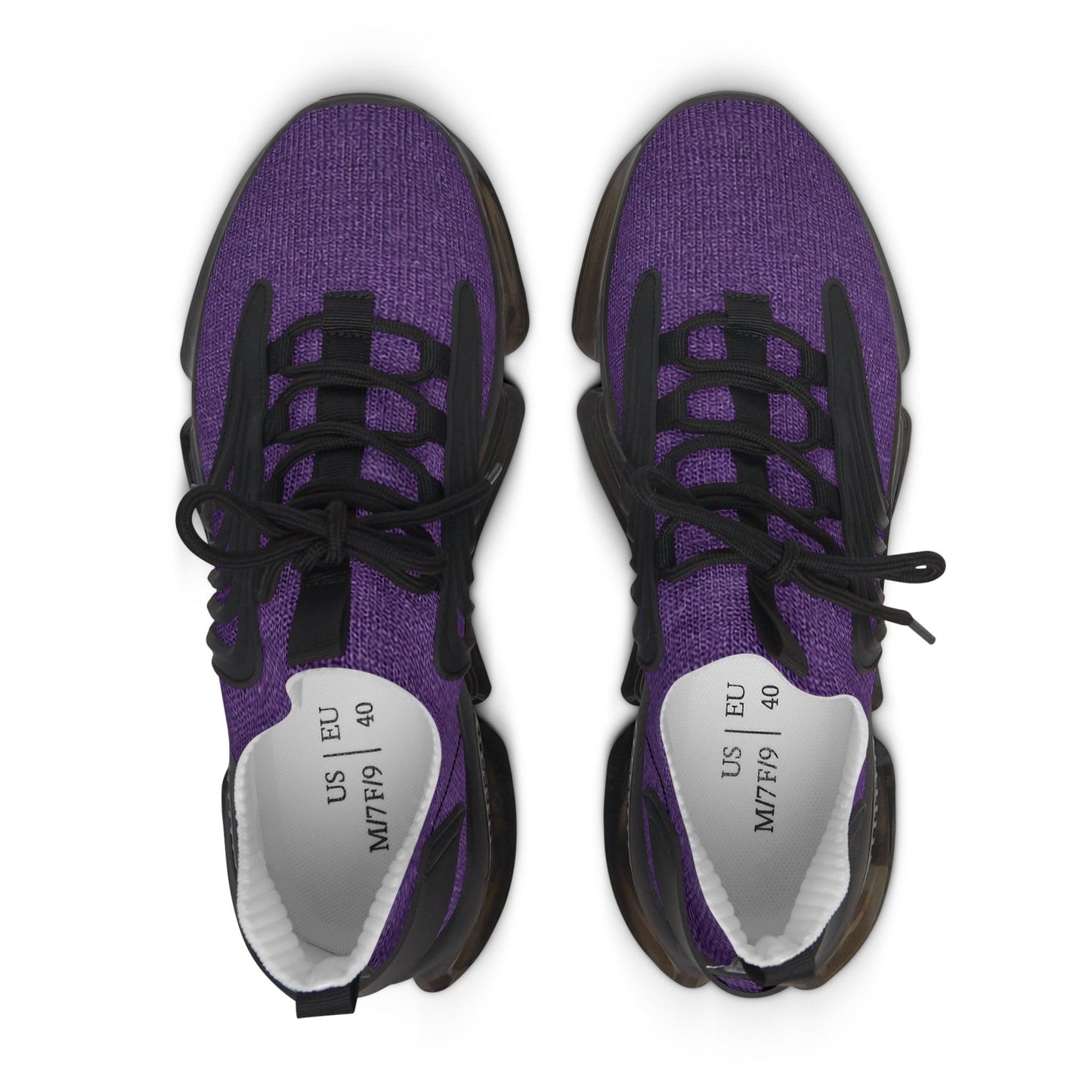 Faux Purple Silk Women's Mesh Sneakers