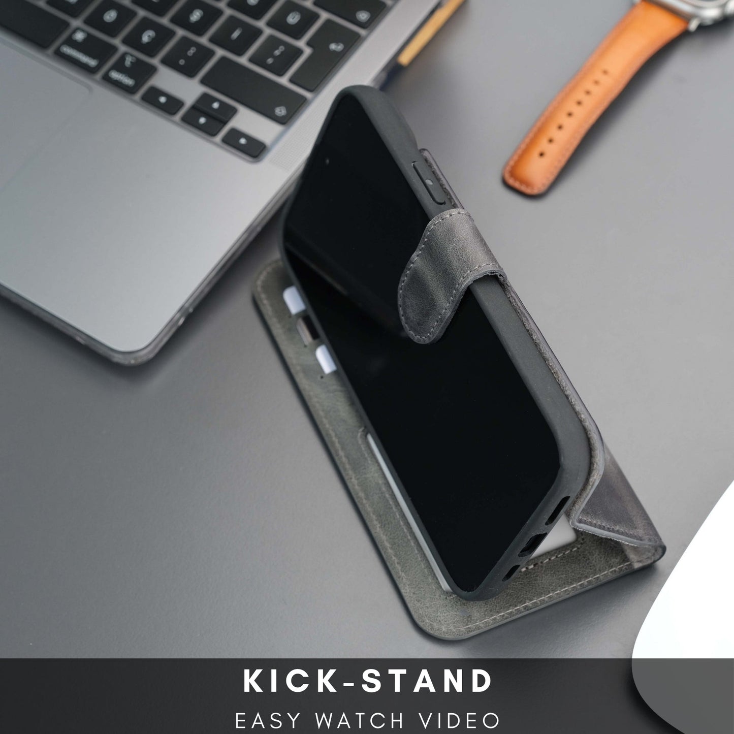 Casper Leather iPhone 14 Wallet Case | MagSafe