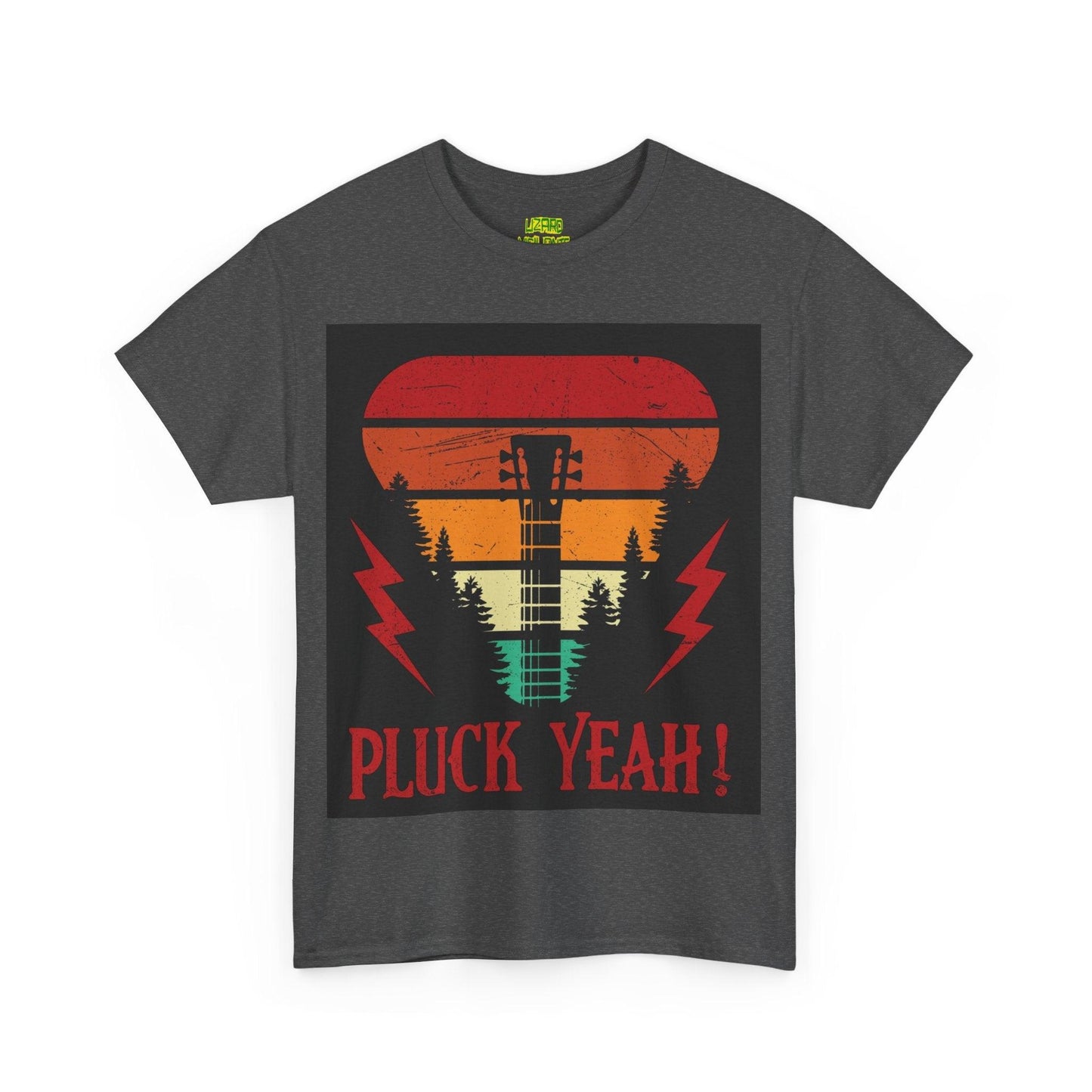 Pluck Yeah! Riff-Ripper Neck Tee – Loud Threads for Louder Licks