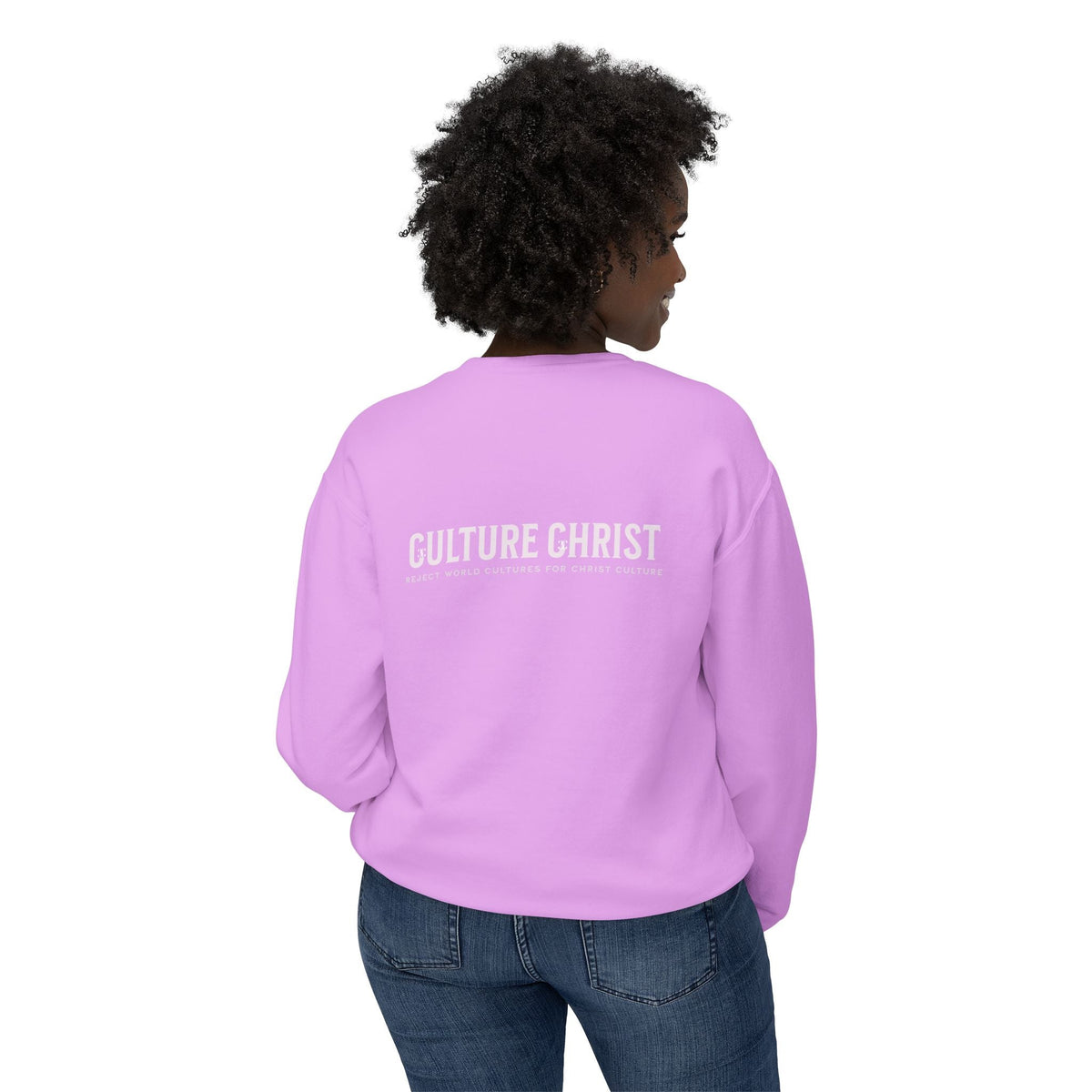 Culture Christ Crewneck Sweatshirt — Minimal Christian Faith Pullover