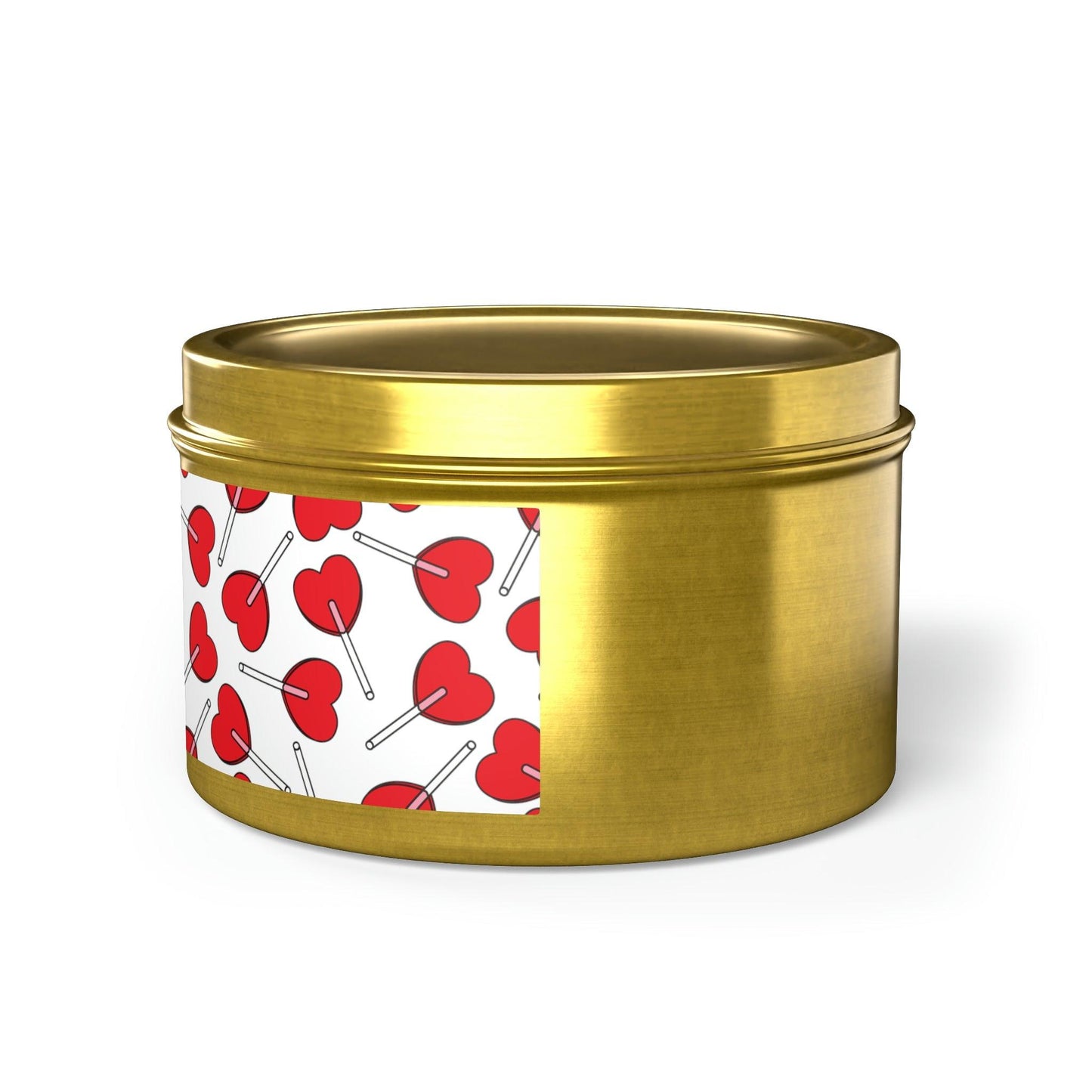 Heart Lollipop Valentine’s Day Suckers Tin Candles