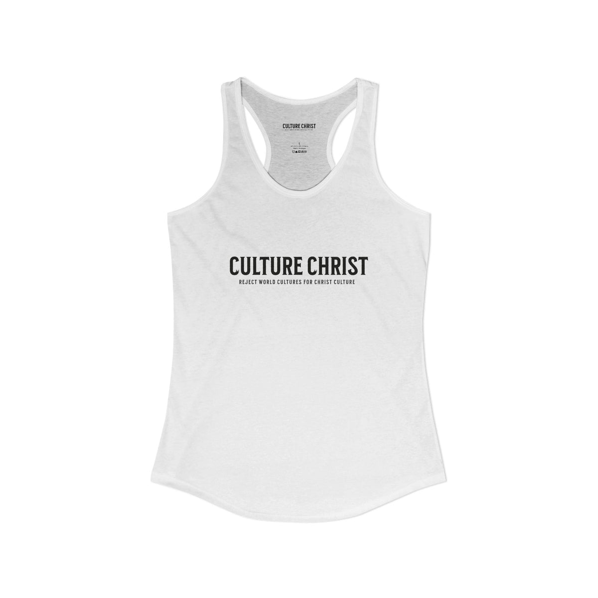 Women's Ideal Racerback Tank, wear your faith