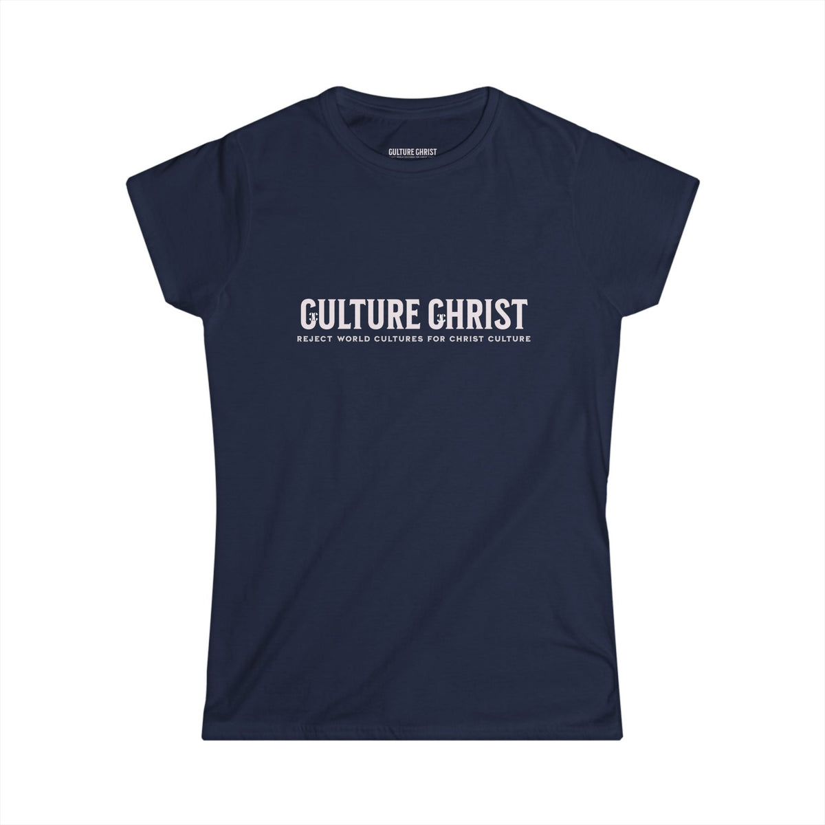 Culture Christ Women's Tee — Faith-Based Minimalist Christian Shirt