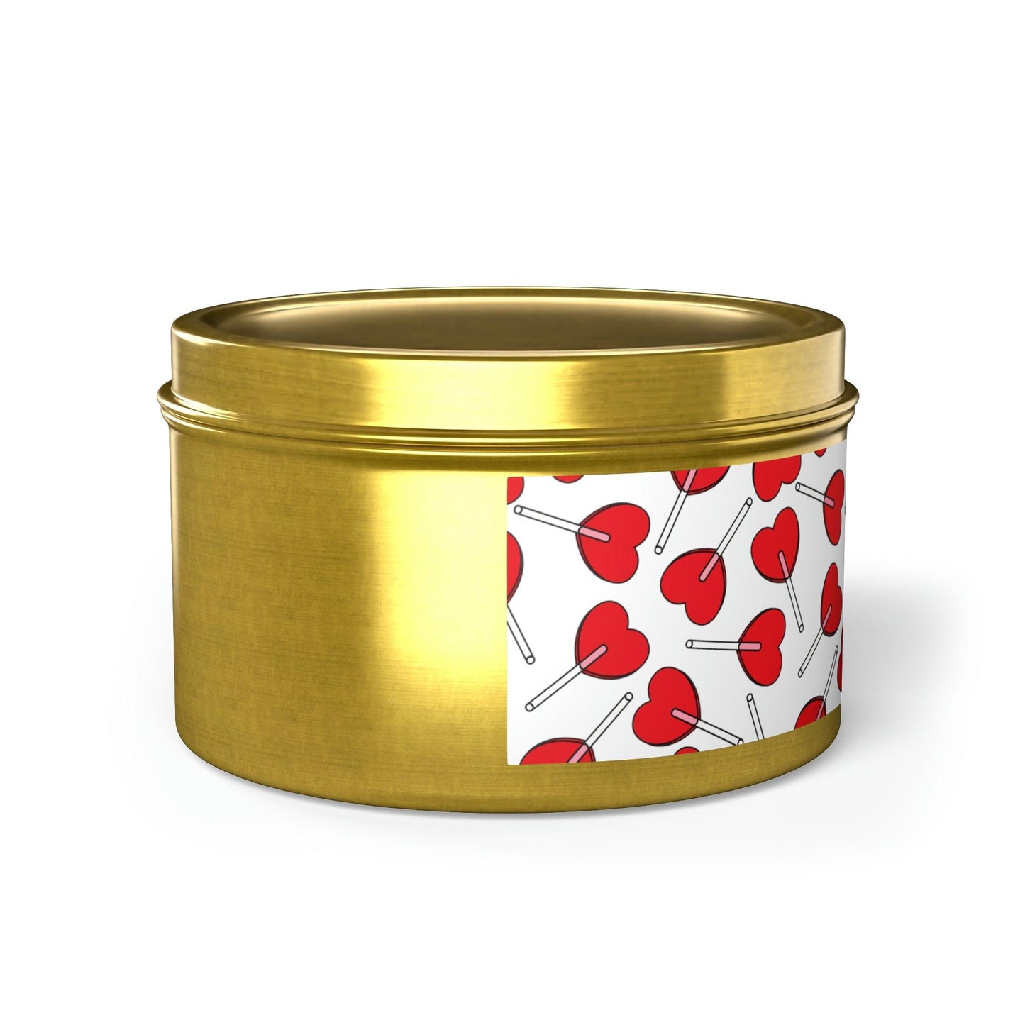 Heart Lollipop Valentine’s Day Suckers Tin Candles