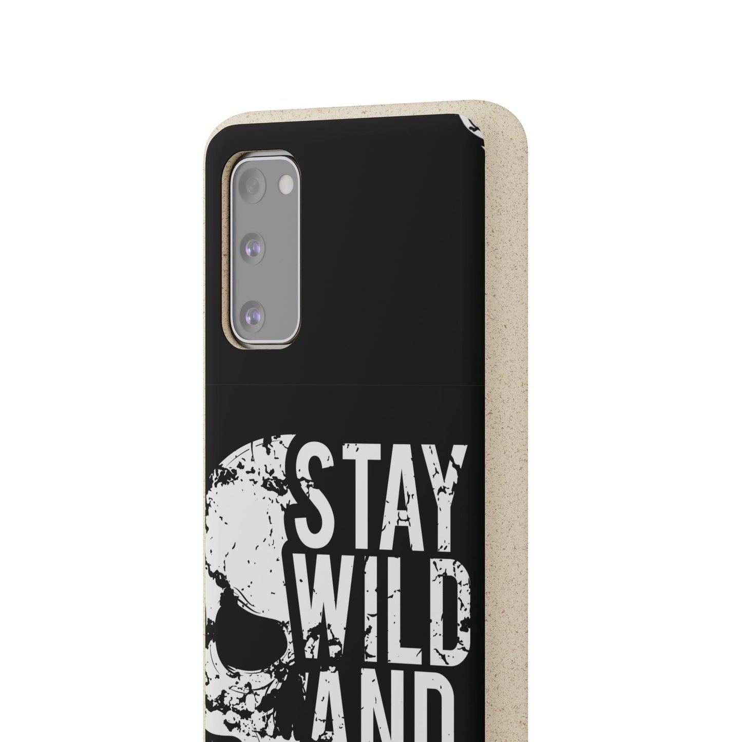 Stay Wild And Free Skull Biodegradable Cases