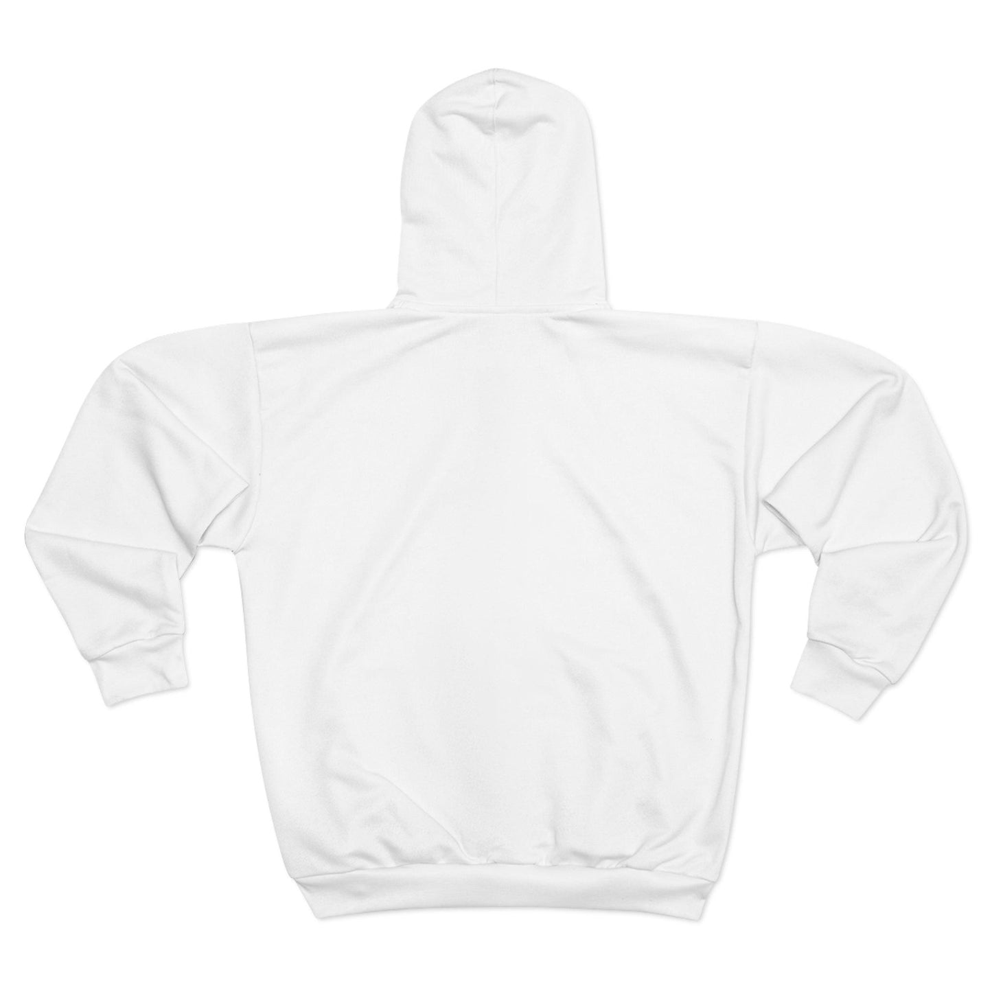 White Unisex Zip Hoodie