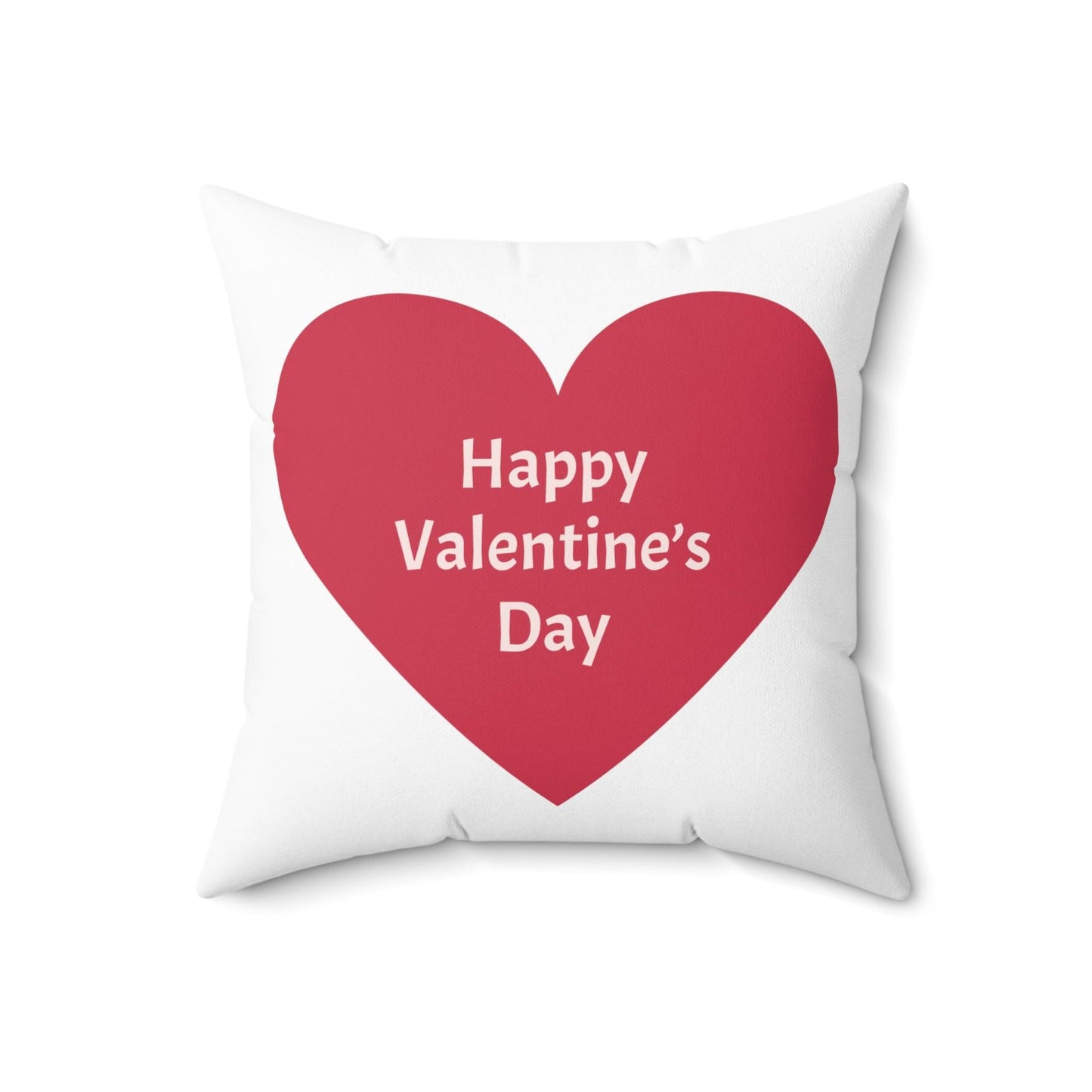 Happy Valentine’s  Day Spun Polyester Square Pillow