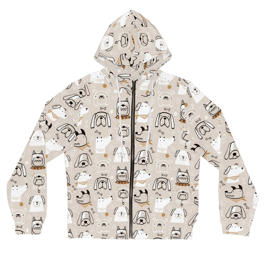 Illustrated Doggers Women’s Full-Zip Hoodie