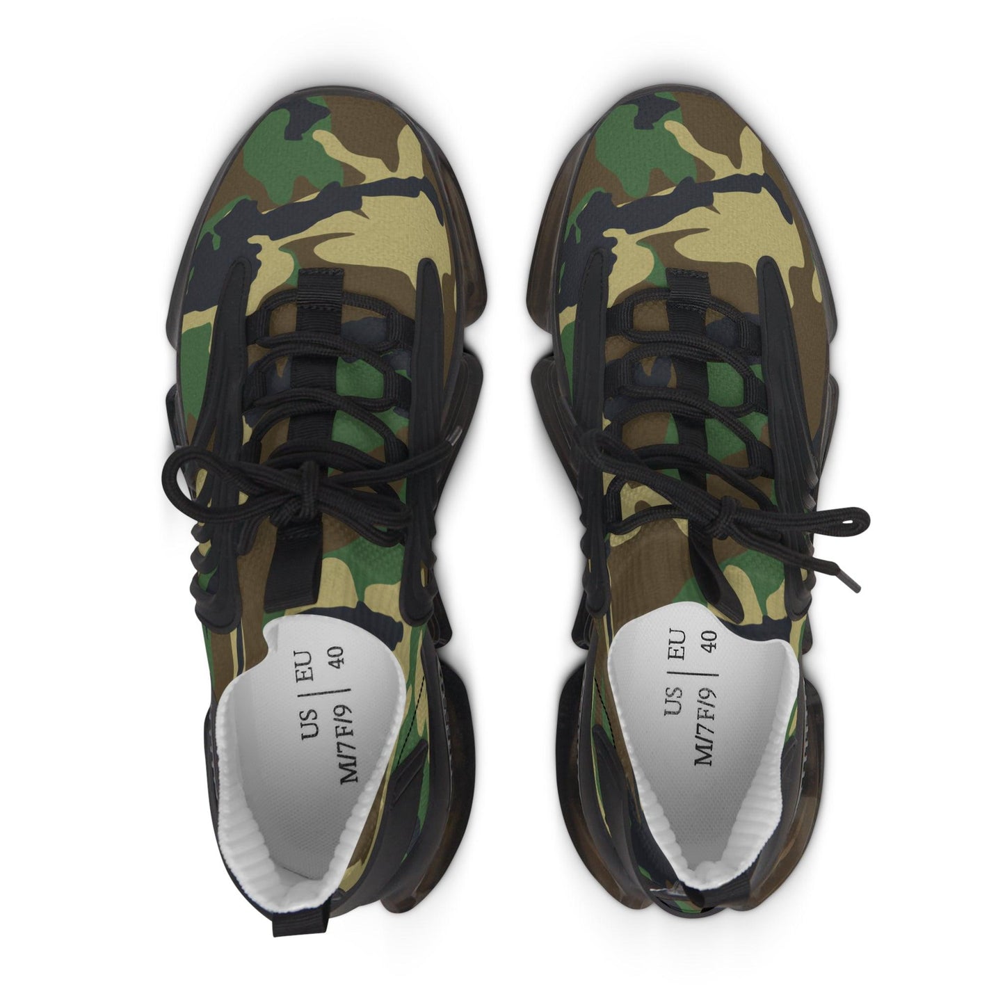 Green Camouflage Women's Mesh Sneakers