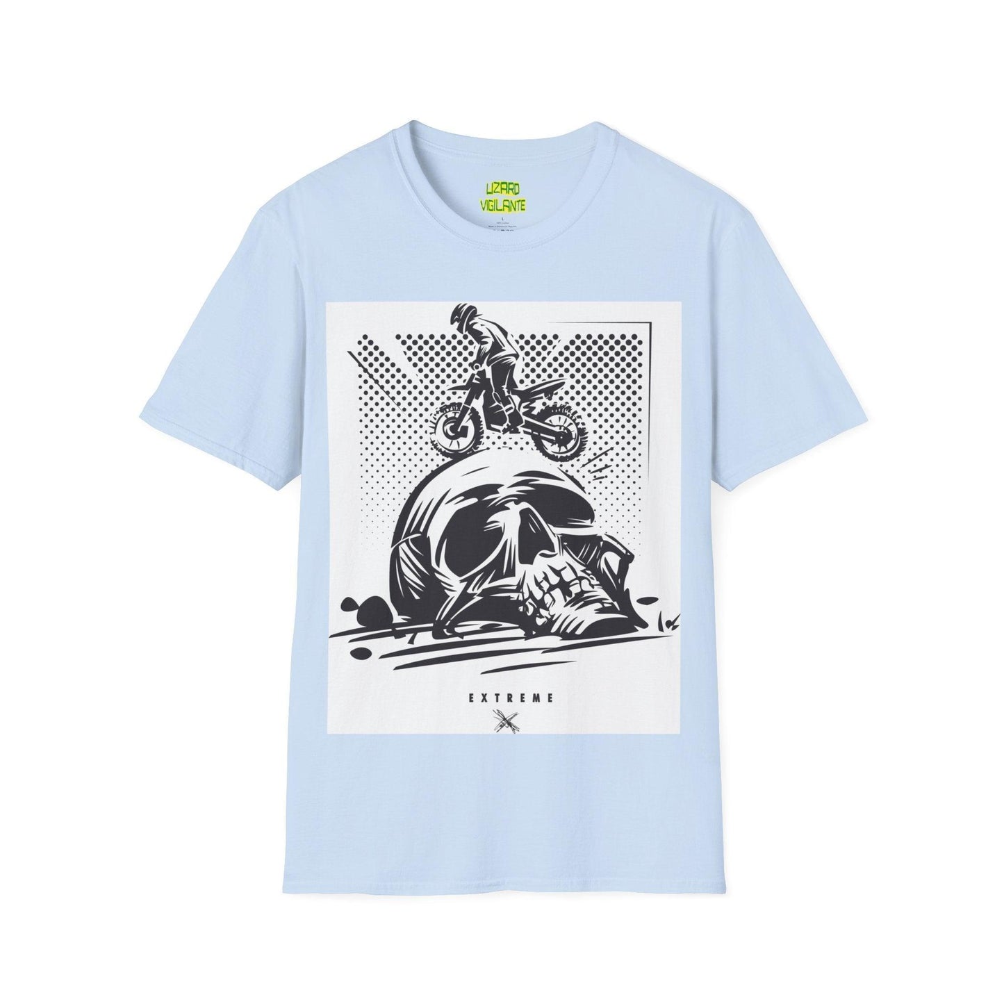 Off Road Motorcycle Skull Unisex Softstyle T-Shirt