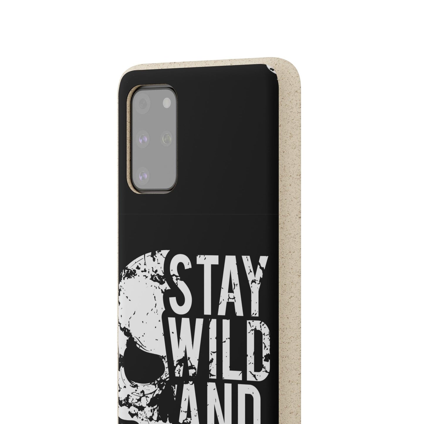 Stay Wild And Free Skull Biodegradable Cases