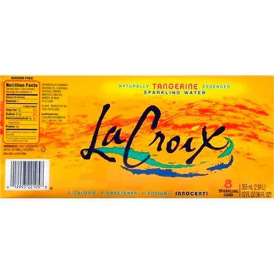 LA CROIX Tangerine Sparkling Water - Refreshing Tangy & Flavorful 96oz