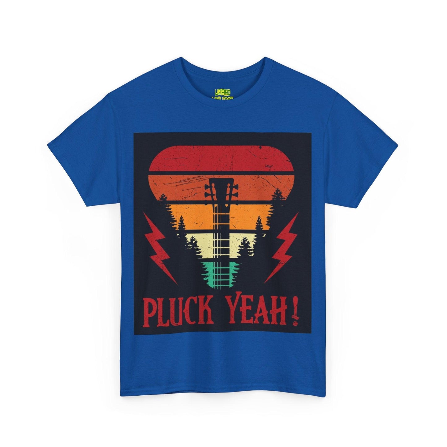 Pluck Yeah! Riff-Ripper Neck Tee – Loud Threads for Louder Licks