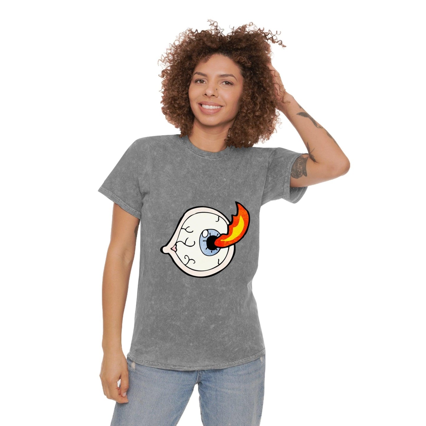 Eyeball Torch Unisex Mineral Wash T-Shirt