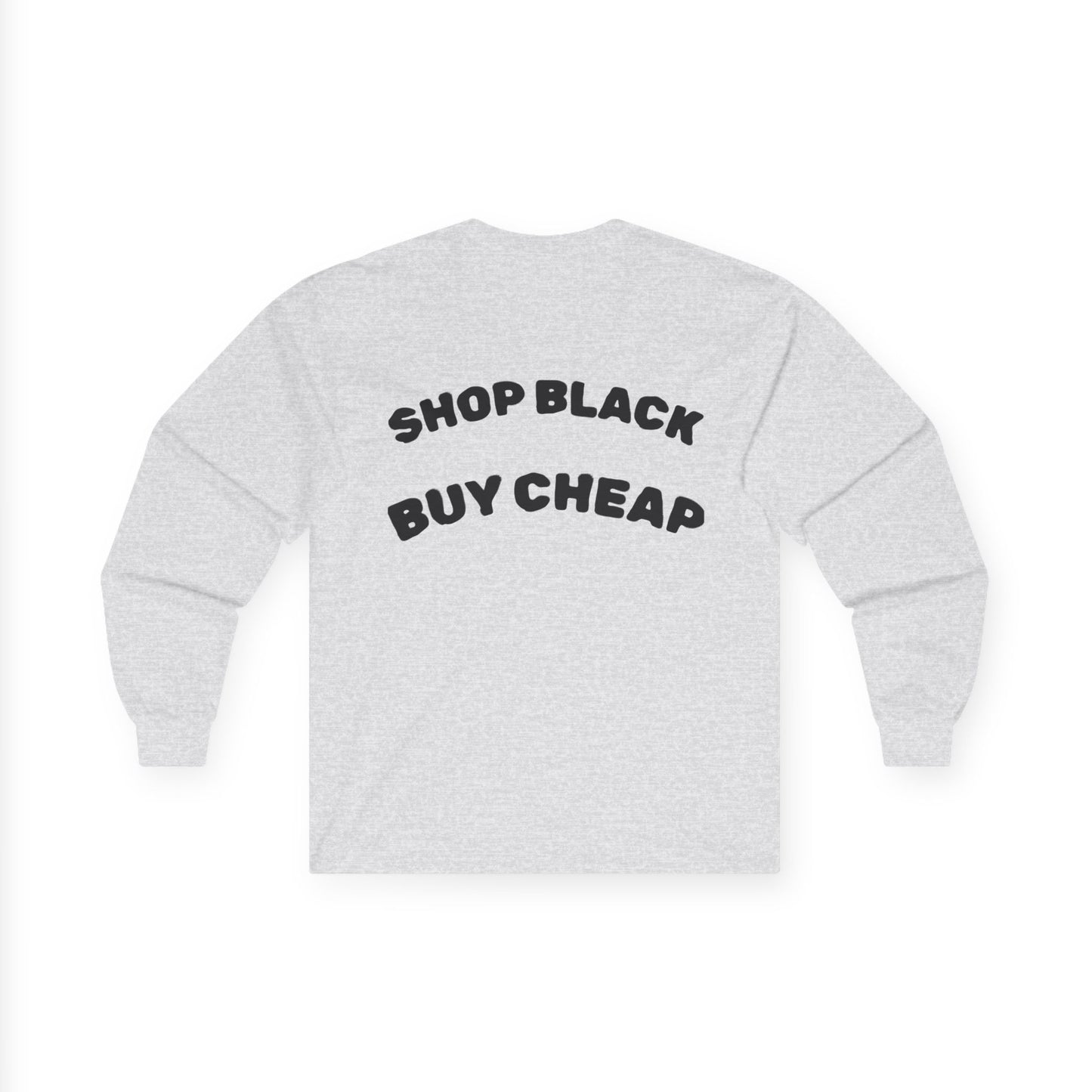 Unisex Long Sleeve Tee - Shop Black, Buy Cheap, Trendy Gift for Shoppers, Sustainable Fashion, Everyday Wear, Casual Style