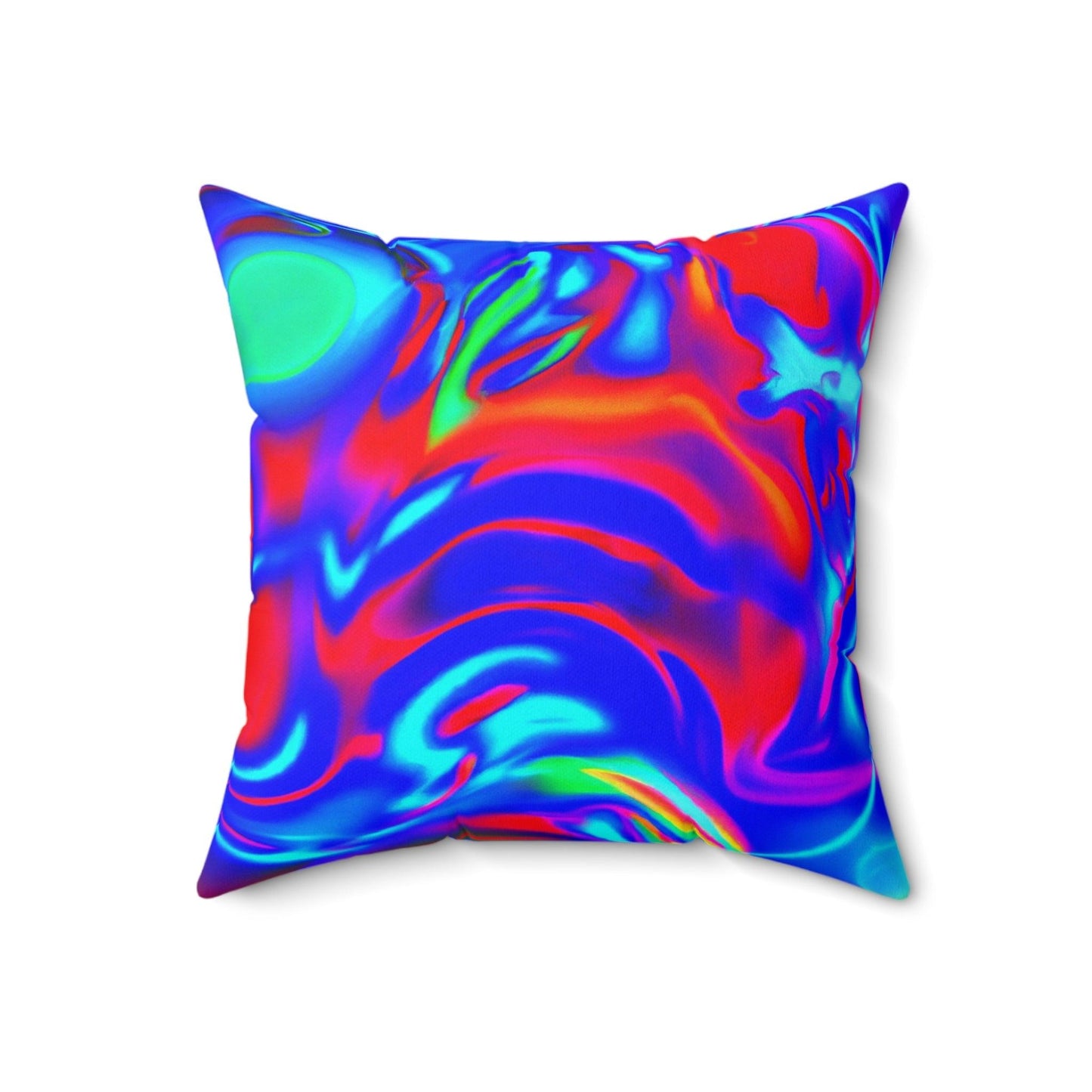 Neon Love Spun Polyester Square Pillow
