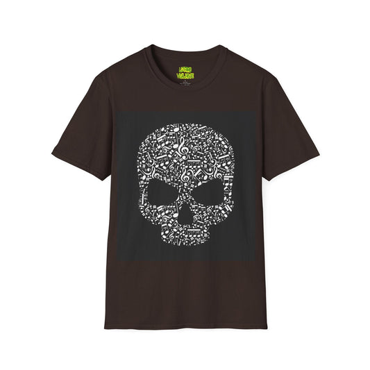 Musical Skull Unisex Softstyle T-Shirt