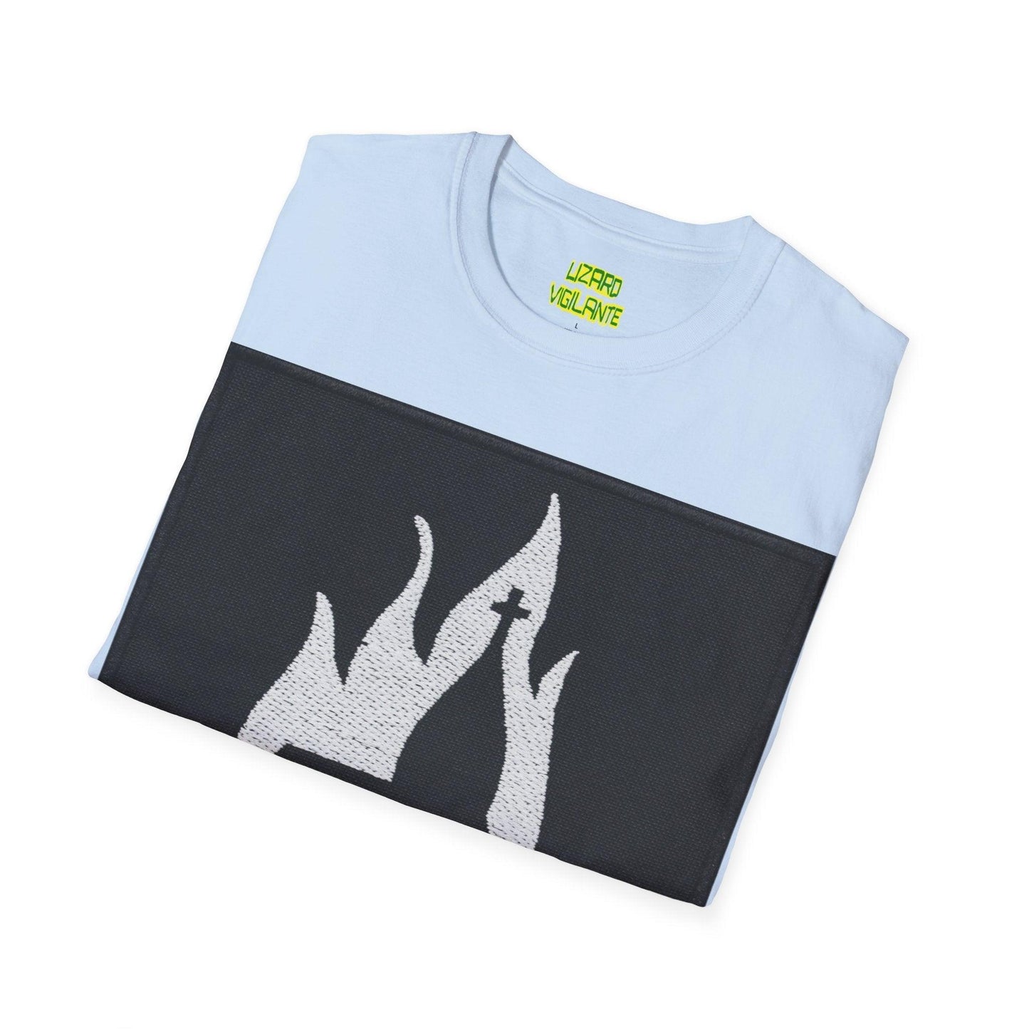 Black Metal Church Fire Unisex Softstyle T-Shirt