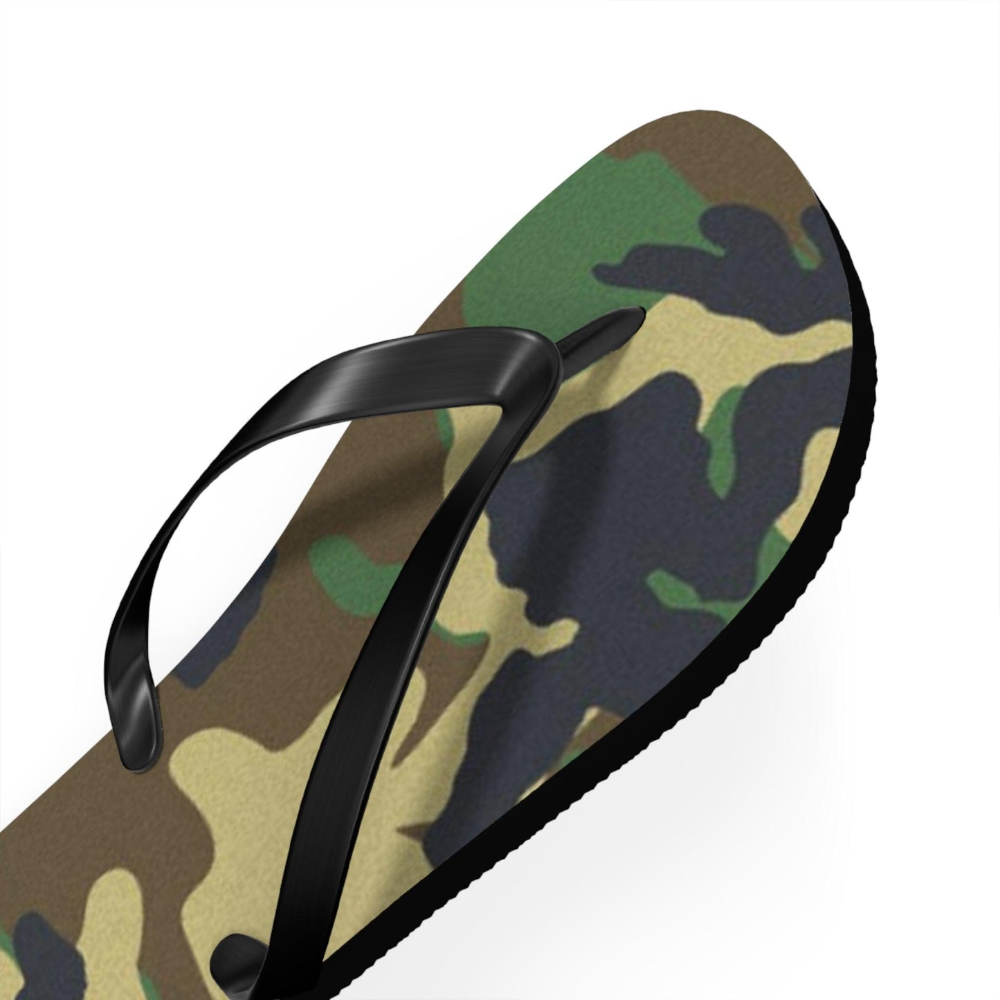 Men's Green Camouflage Flip Flops