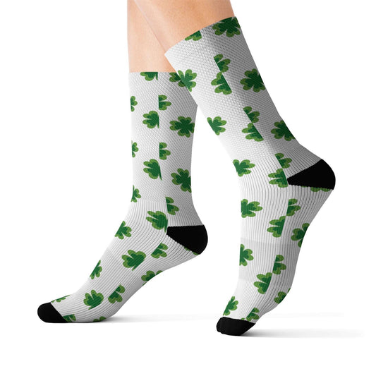 4 Leaf Clover St. Patrick's Day Irish Sublimation Socks