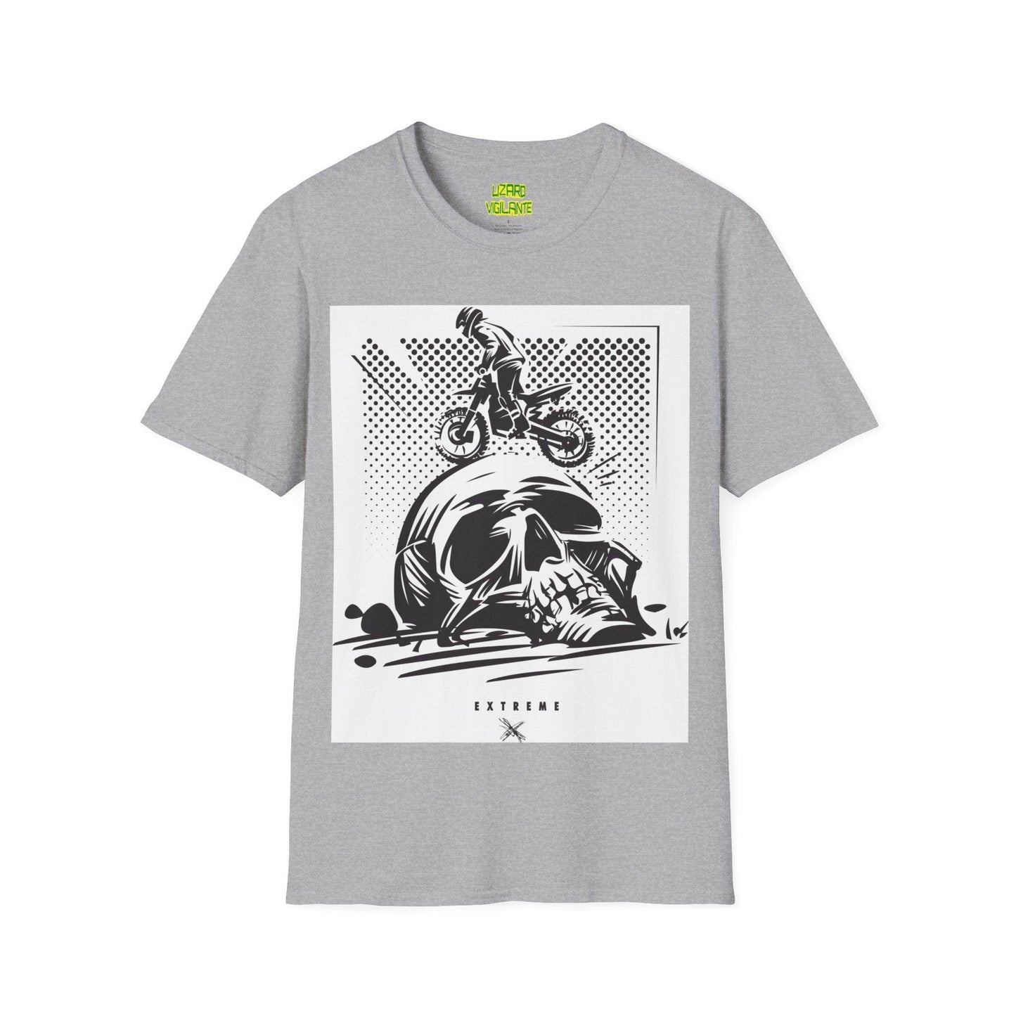 Off Road Motorcycle Skull Unisex Softstyle T-Shirt