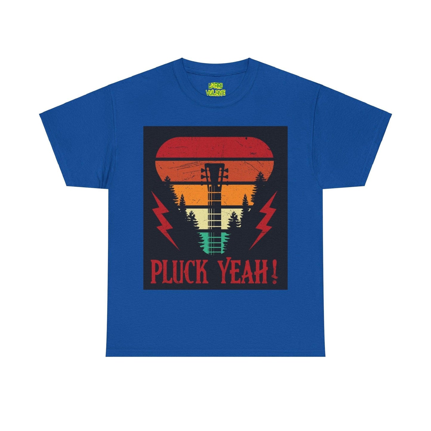Pluck Yeah! Riff-Ripper Neck Tee – Loud Threads for Louder Licks