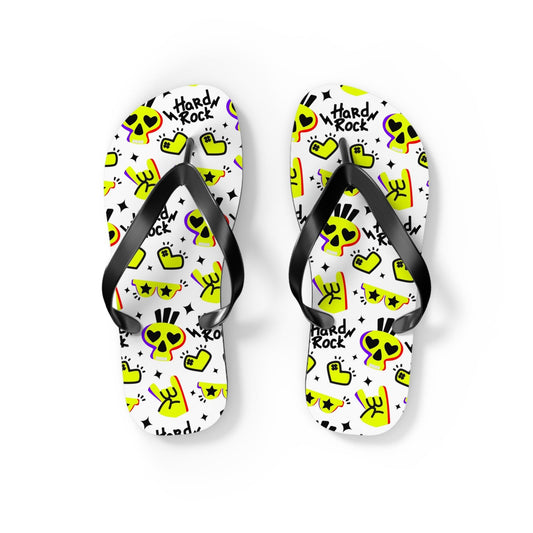 Toe Tags of Summer – Hard Rock Graphic Flip Flops for Stage-Divers & Beach Bums