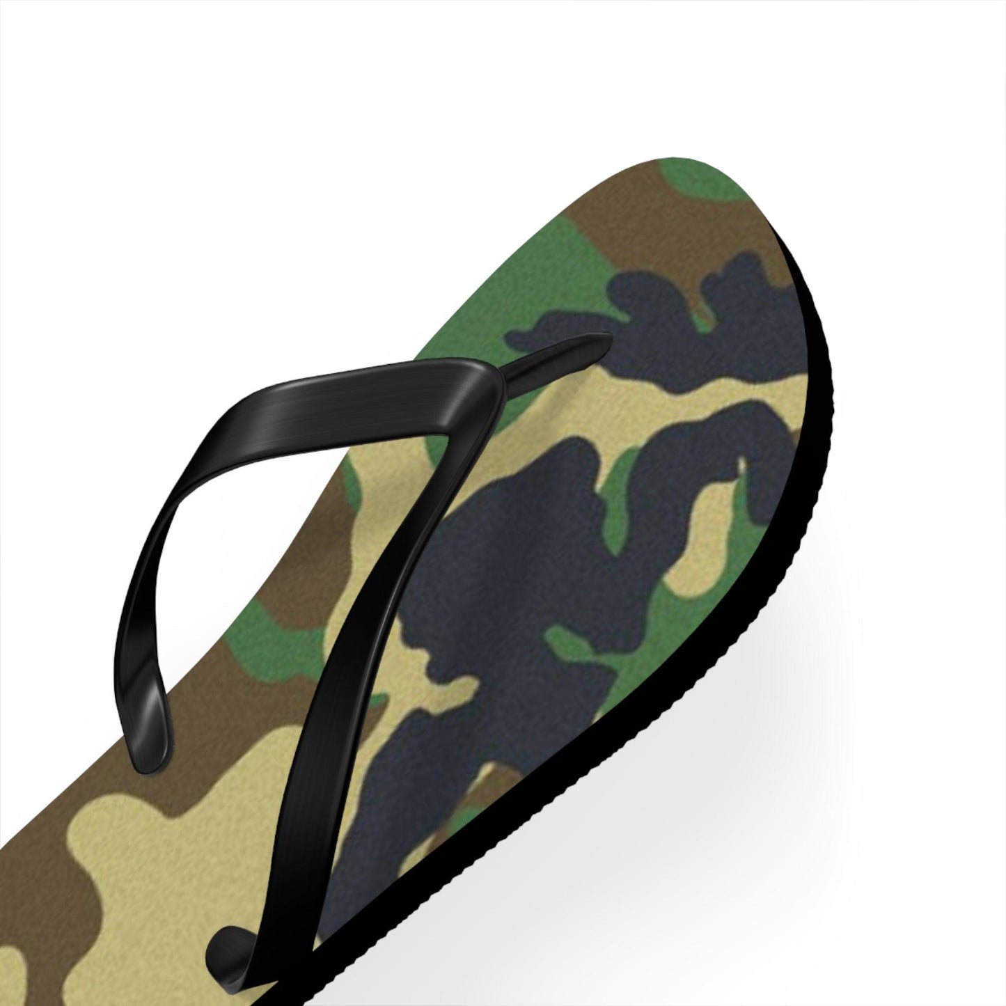 Men's Green Camouflage Flip Flops
