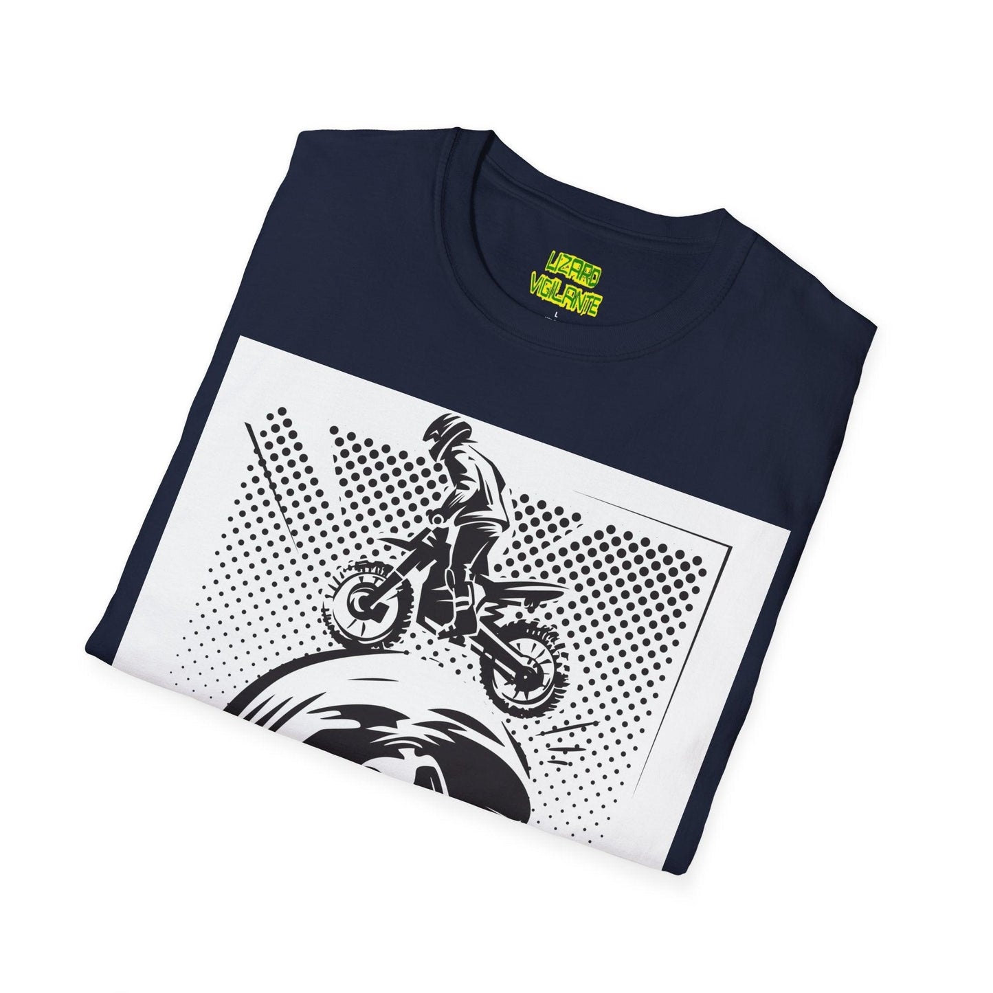 Off Road Motorcycle Skull Unisex Softstyle T-Shirt