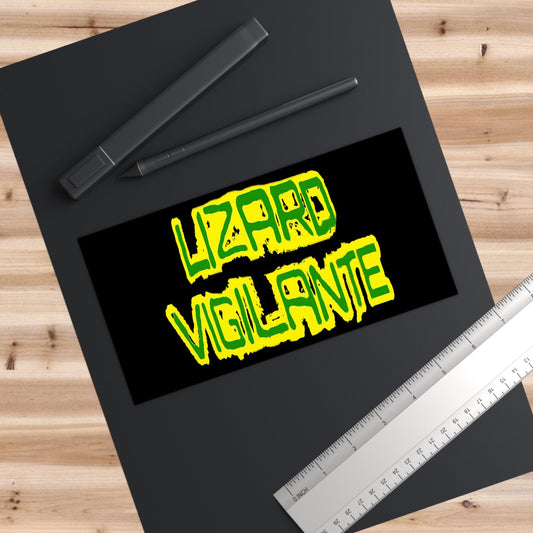 "Your Prescription for Rock & / Or Roll" – Official Black Lizard Vigilante Bumper Sticker (Street-Legal Mayhem Edition)