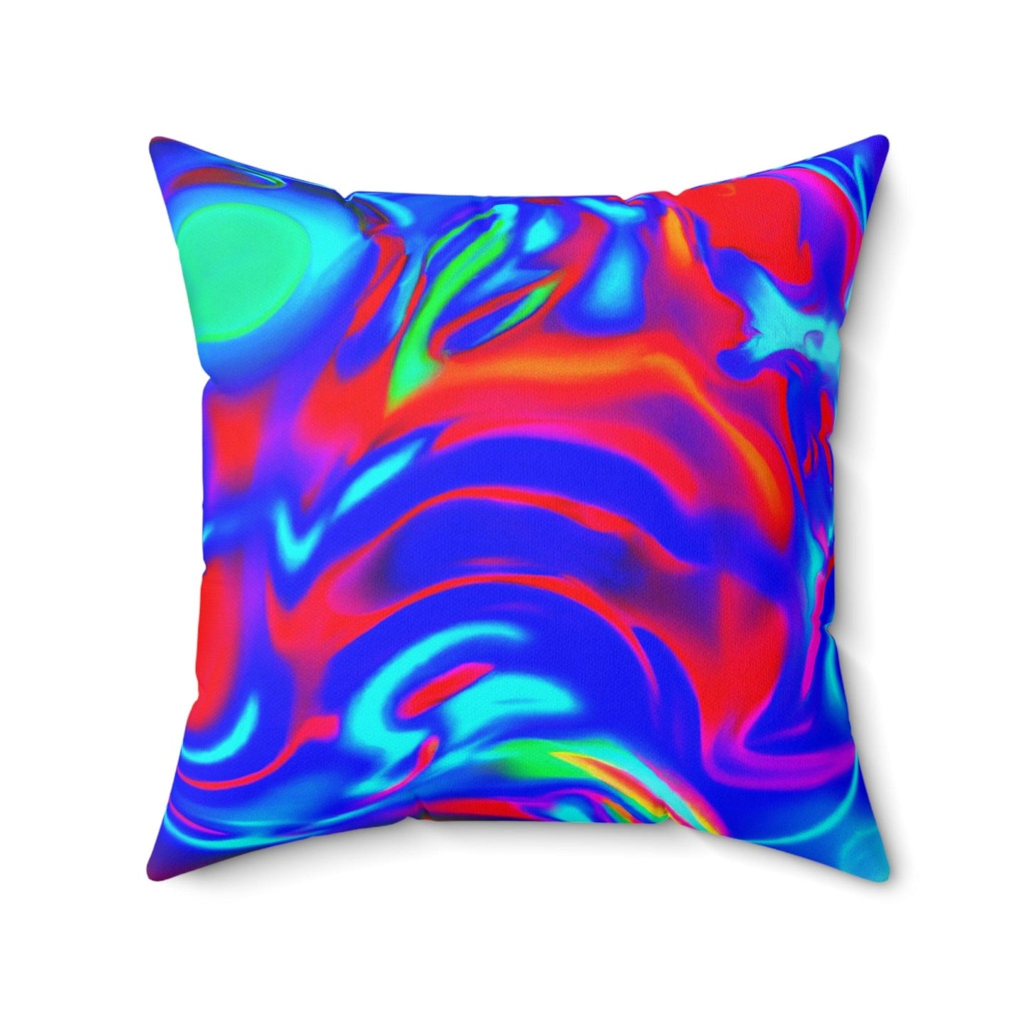 Neon Love Spun Polyester Square Pillow