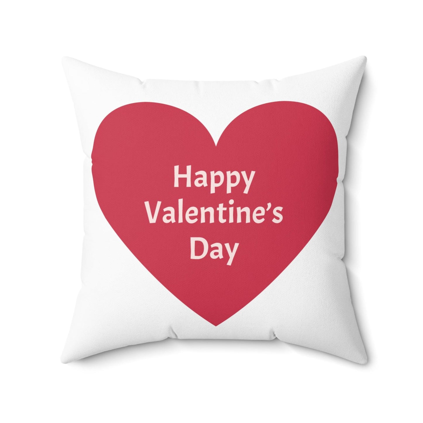 Happy Valentine’s  Day Spun Polyester Square Pillow