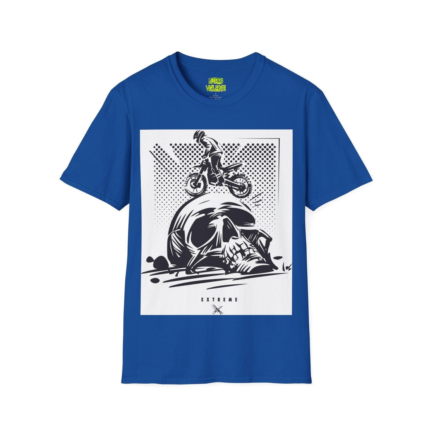 Off Road Motorcycle Skull Unisex Softstyle T-Shirt