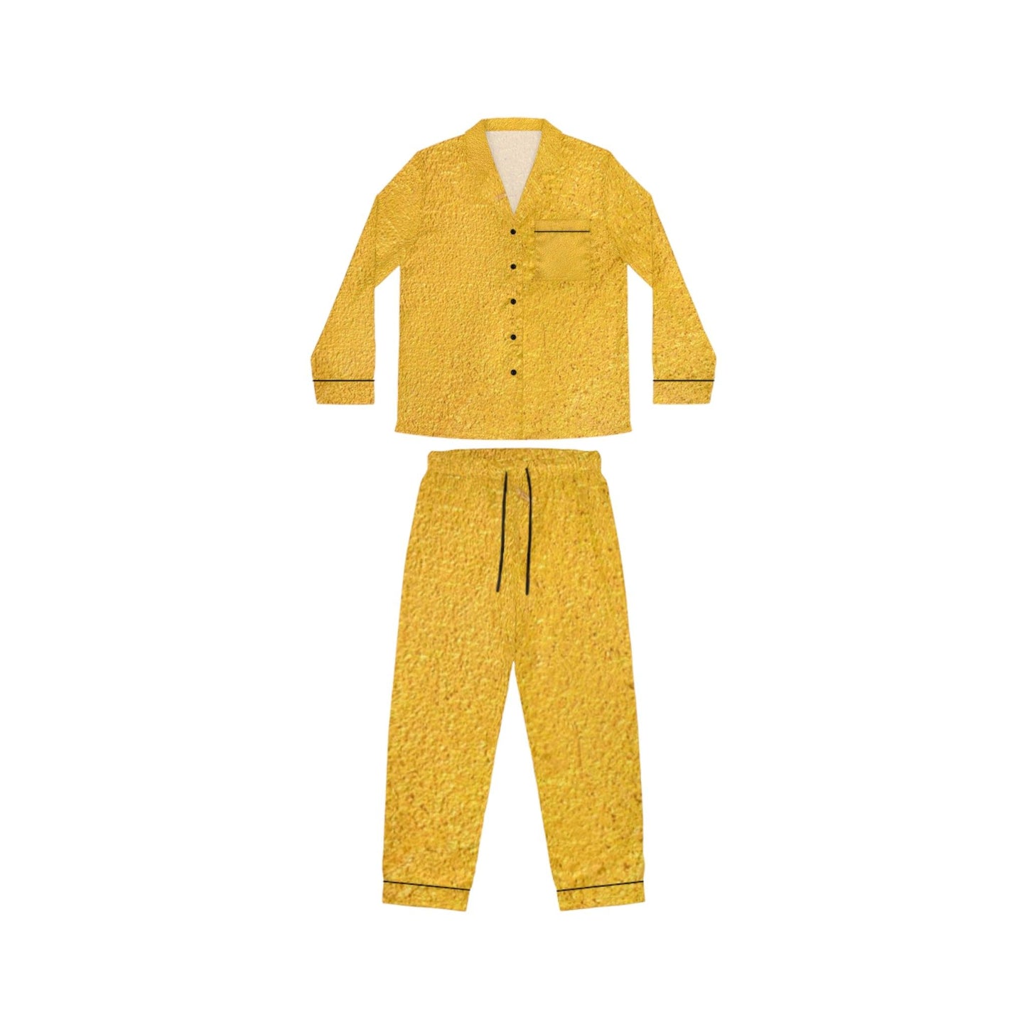 Faux Gold Women's Satin Pajamas