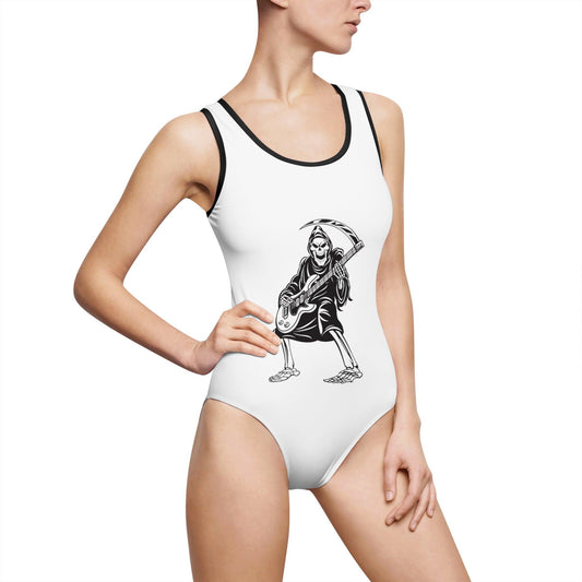Women's Guitar Reaper Classic One-Piece Swimsuit