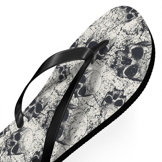 Ancient Skulls Flip Flops