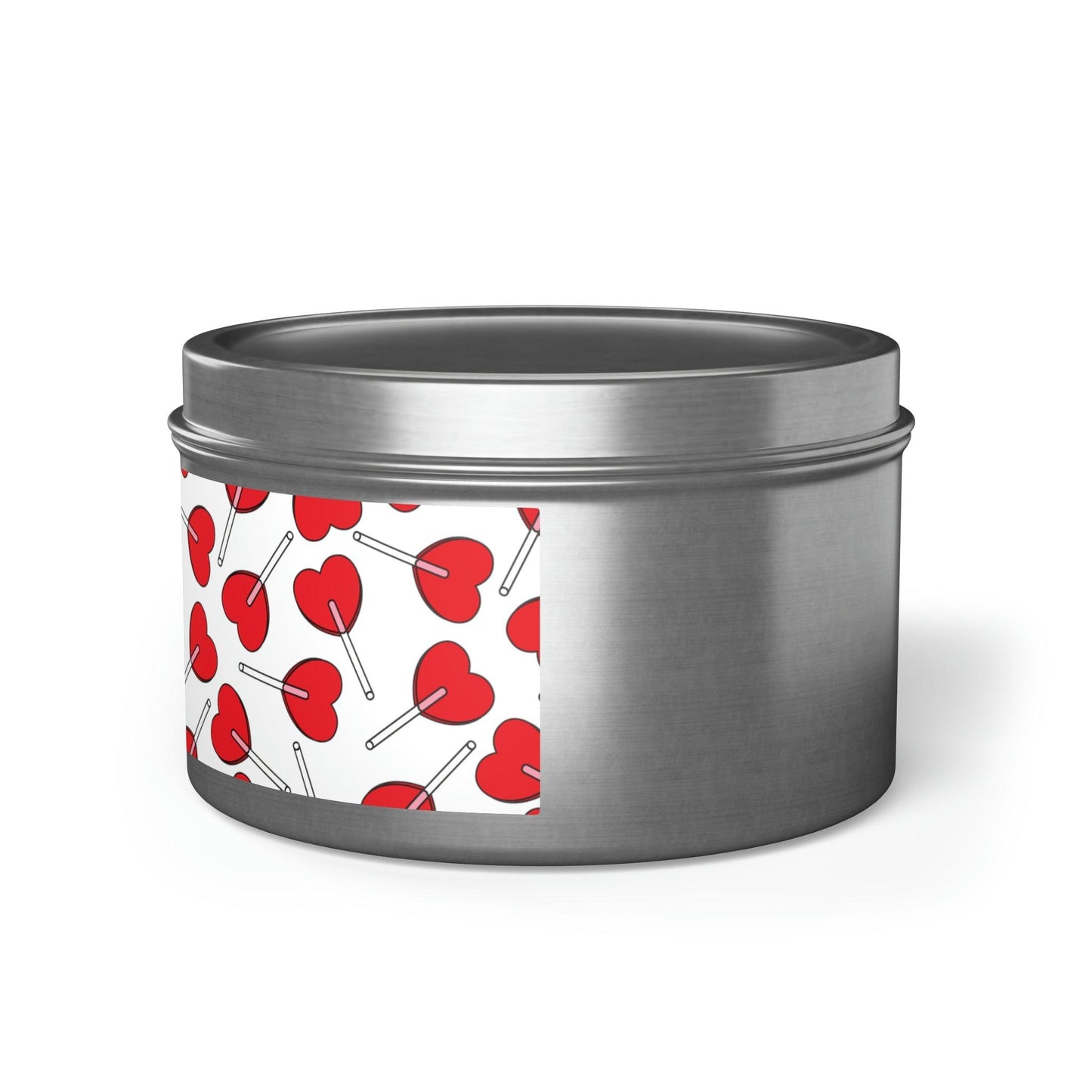 Heart Lollipop Valentine’s Day Suckers Tin Candles