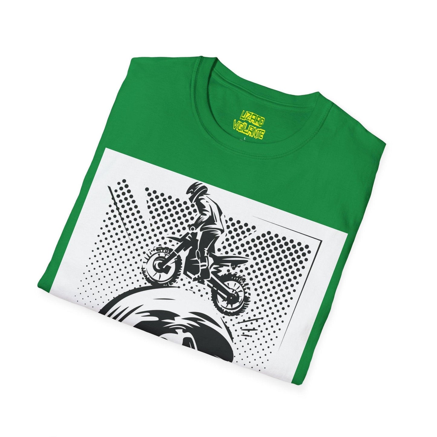 Off Road Motorcycle Skull Unisex Softstyle T-Shirt