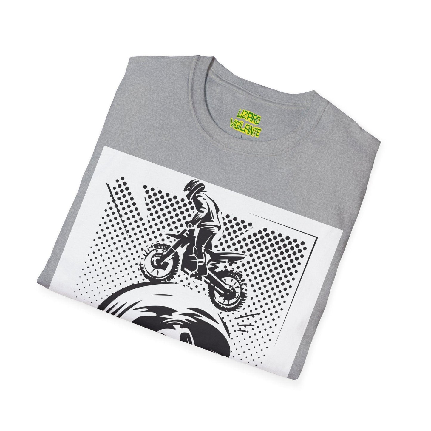 Off Road Motorcycle Skull Unisex Softstyle T-Shirt