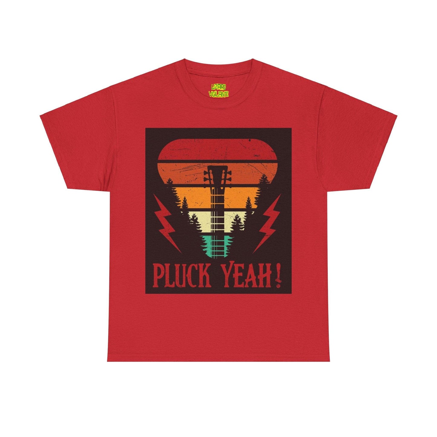 Pluck Yeah! Riff-Ripper Neck Tee – Loud Threads for Louder Licks