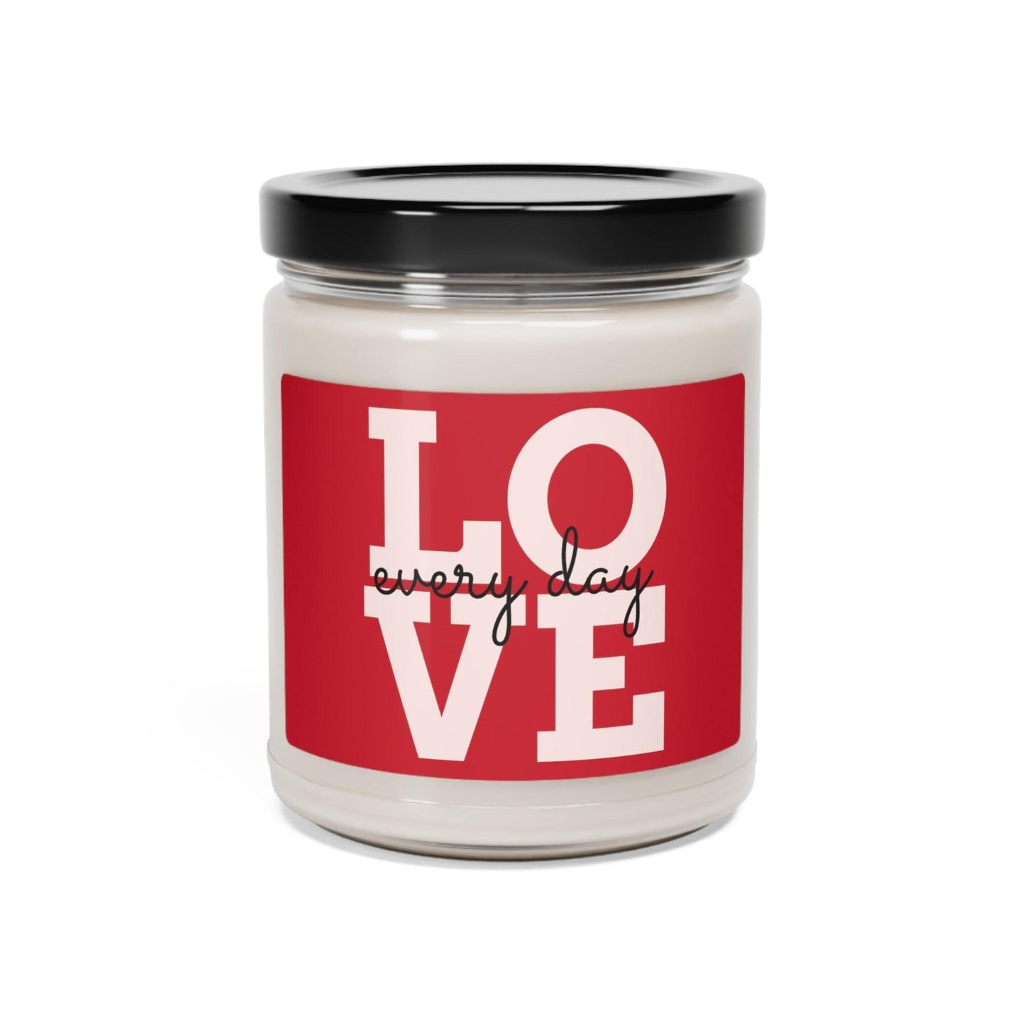 Red LOVE every day Valentine’s Day Scented Soy Candle, 9oz