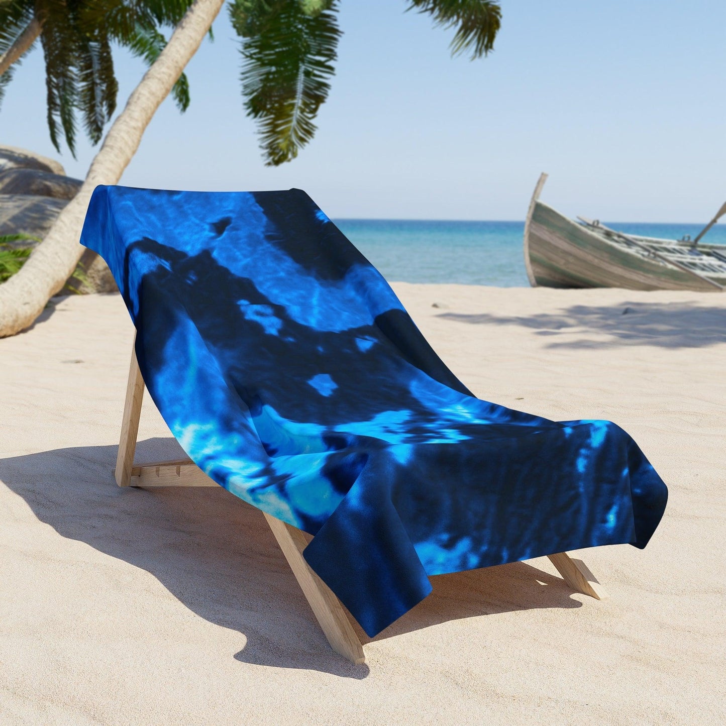 Blue Lava Beach Towel