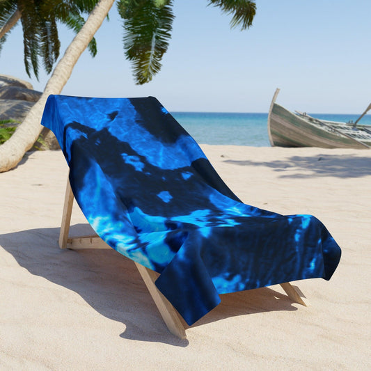 Blue Lava Beach Towel